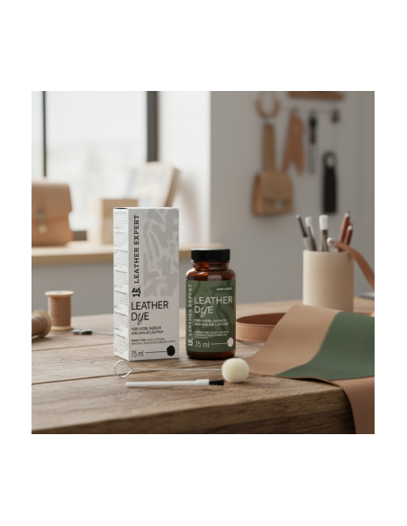 Army Green Suede Paint Leather Expert, Dye for suede, nubuck, aniline 75ml