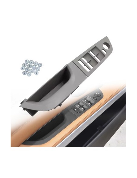 Panel / door handle driver without folding mirrors for BMW Series 3 E90/E91, gray, 35.5 cm