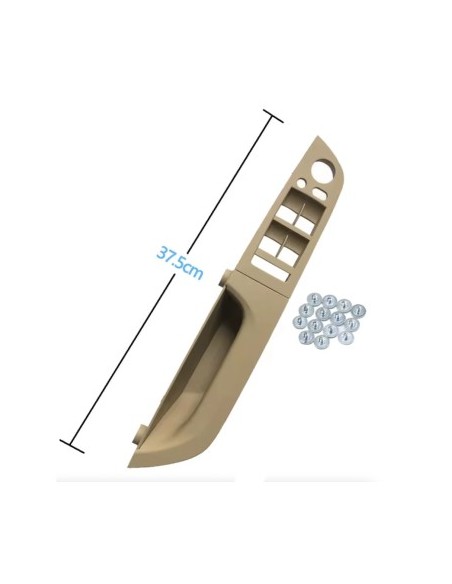 Driver door panel / handle, with folding mirrors for BMW Series 3 E90/E91, cream, 37.5 cm