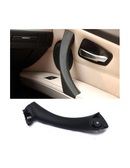Interior door handle right front or rear, black, for BMW Series 3 E90, E91, E92, E93