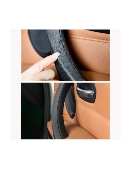 Interior door handle right front or rear, black, for BMW Series 3 E90, E91, E92, E93