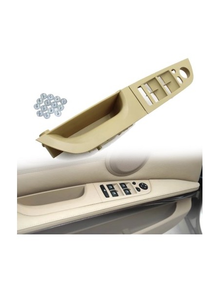 Panel / driver door handle, with folding mirrors for BMW Series 3 E90/E91, cream, 35.5 cm