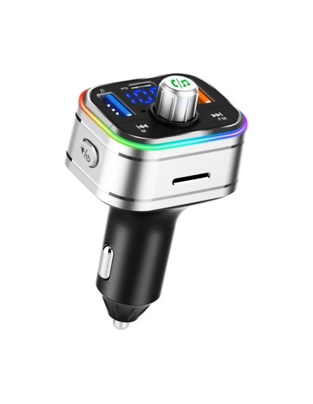 FM Modulator 12-24V Bluetooth 5.0 με λειτουργία φορτιστή αυτοκινήτου 20W Super Charge 3.0 και θύρα USB C - BC62