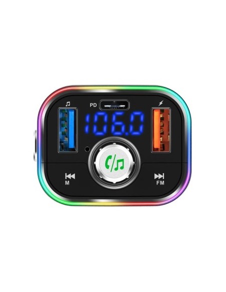 FM Modulator 12-24V Bluetooth 5.0 με λειτουργία φορτιστή αυτοκινήτου 20W Super Charge 3.0 και θύρα USB C - BC62
