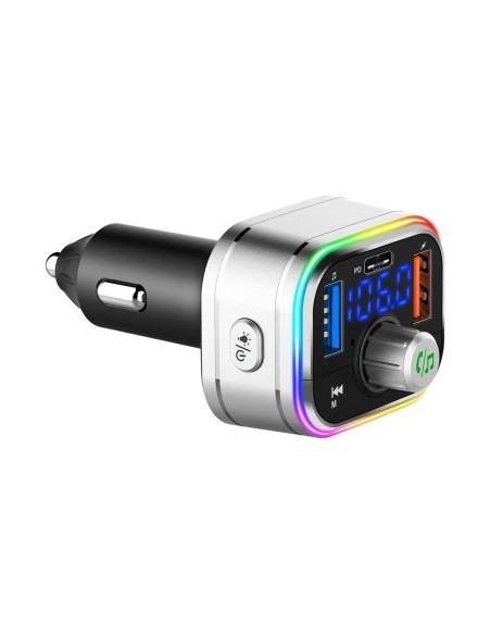 FM Modulator 12-24V Bluetooth 5.0 με λειτουργία φορτιστή αυτοκινήτου 20W Super Charge 3.0 και θύρα USB C - BC62