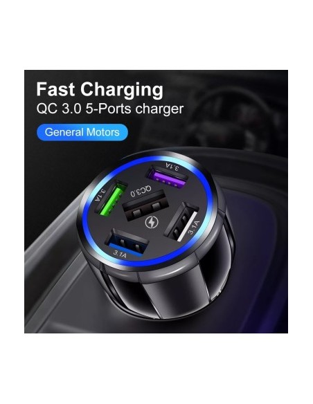 Car Charger 12-24V Fast Charge with USB Port and QC3.0 - BK359