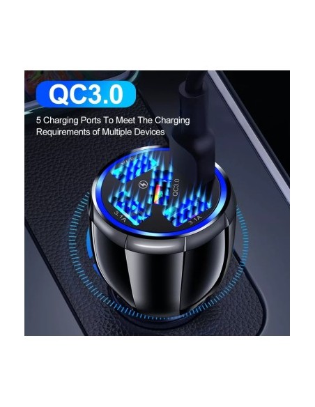 Car Charger 12-24V Fast Charge with USB Port and QC3.0 - BK359