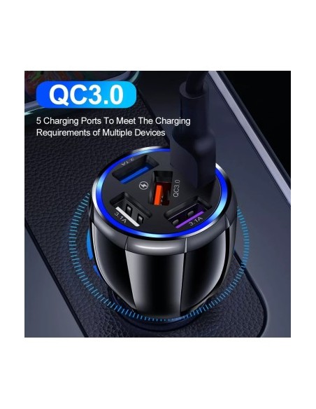 Car Charger 12-24V Fast Charge with USB Port and QC3.0 - BK359