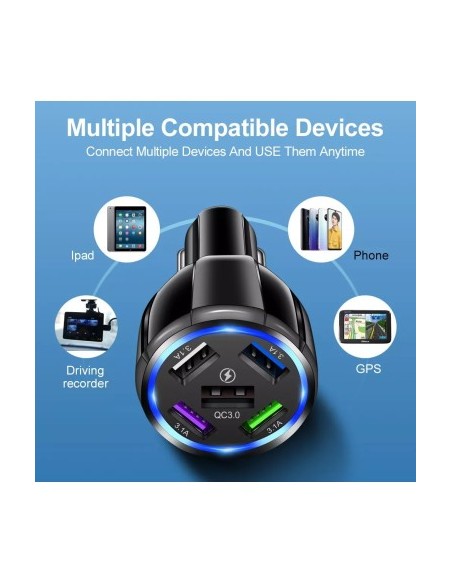 Car Charger 12-24V Fast Charge with USB Port and QC3.0 - BK359