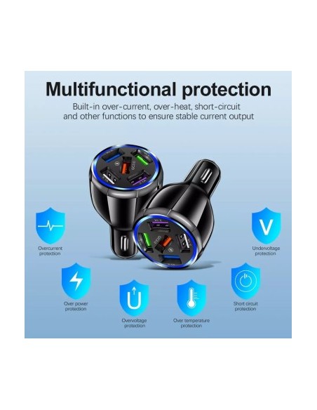 Car Charger 12-24V Fast Charge with USB Port and QC3.0 - BK359