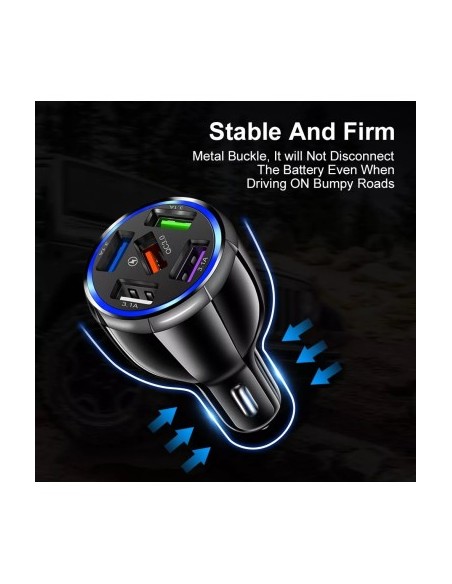 Car Charger 12-24V Fast Charge with USB Port and QC3.0 - BK359