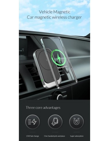 MagSafe Magnetic Car Mount with 15W Fast Charge...