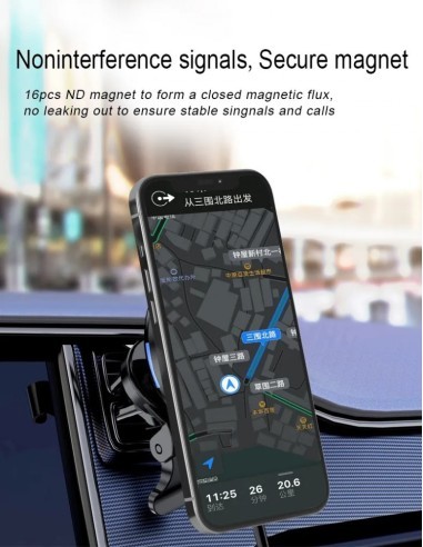 MagSafe Magnetic Car Mount with 15W Fast Charge...
