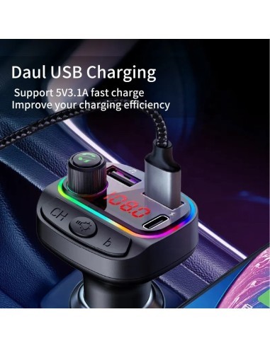 FM Μοντάζ 12-24V Bluetooth 5.0 με λειτουργία...