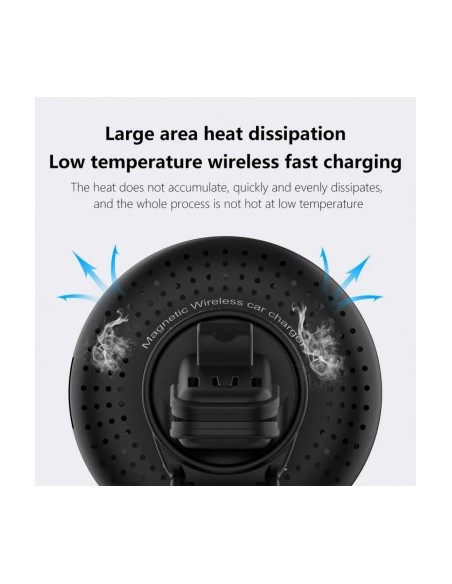 Magnetic car mount MagSafe with wireless charging 15W Fast Charge QC3.0 Qi Standard - CWCPH-D9