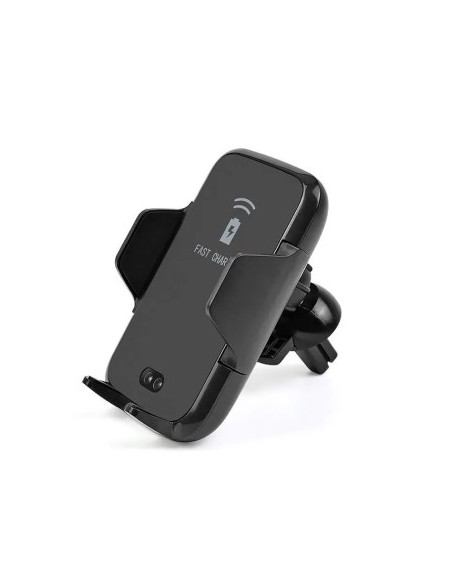 Car Ventilation Grill Mount + Suction Cup 10W Motorized with Wireless Charging Qi Standard Fast Charge Type-C - CWCPH-D1