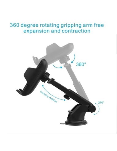 Car Ventilation Grill Mount + Suction Cup 10W...