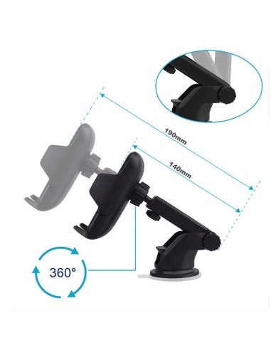 Car Ventilation Grill Mount + Suction Cup 10W...
