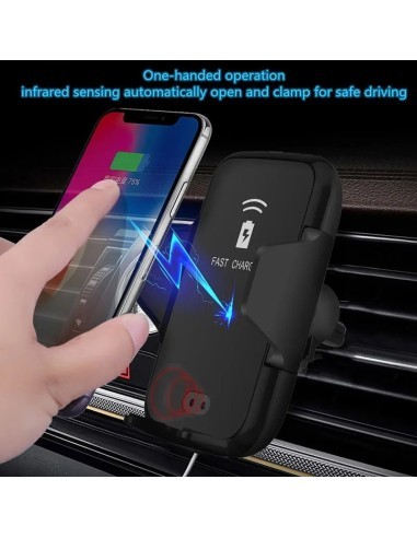 Car Ventilation Grill Mount + Suction Cup 10W...