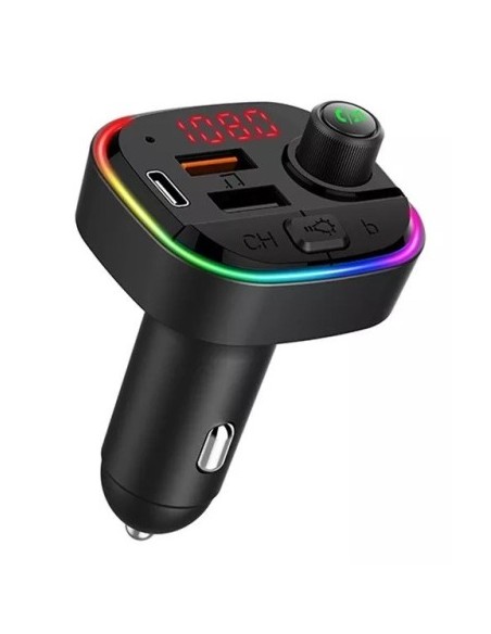 FM Modulator 12-24V Bluetooth 5.0 with Fast Charge 3.0 car charger function and USB C port - C13