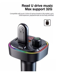 FM Модулатор 12-24V Bluetooth 5.0 с функция за бързо... 2