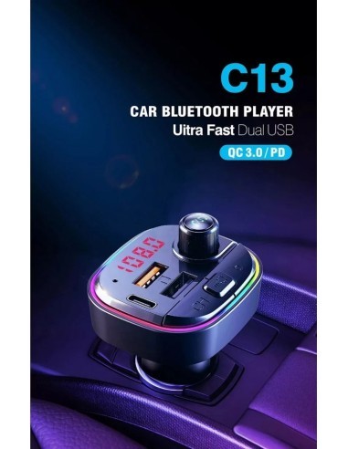 FM Modulator 12-24V Bluetooth 5.0 with Fast...