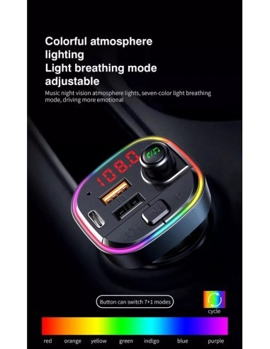FM Modulator 12-24V Bluetooth 5.0 with Fast...