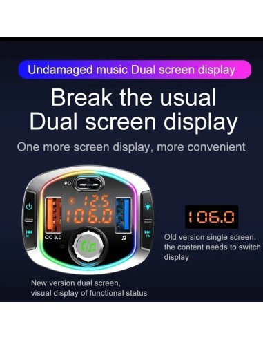 Modulator FM 12-24V Bluetooth 5.0 με λειτουργία...