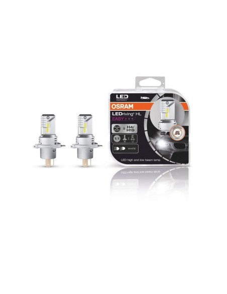 Set of 2 H4 Osram LEDriving HL Easy LED Bulbs, 12V