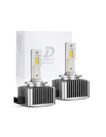 Set of 2 D1S Plug&Play LED Headlights for Cars Chip Cree 16000 Lm 12V