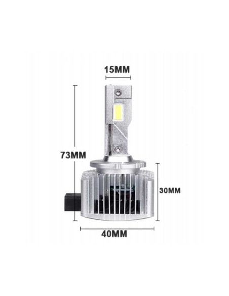 2 db D1S Plug&Play LED autófényszóró készlet Chip Cree 16000 Lm 12V