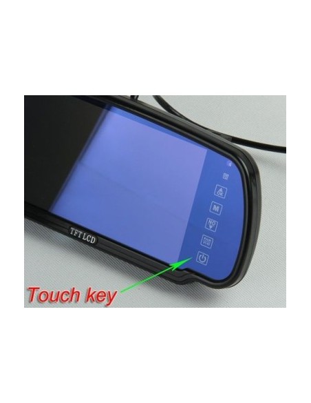 Parking sensors with video camera and 7" LCD display in mirror T24
