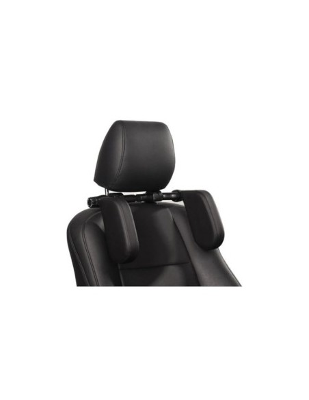 Adjustable Car Headrest Support in Black Eco Leather