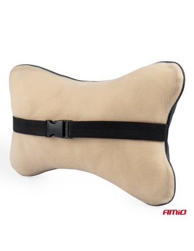 Car Headrest Pillow Black, Amio