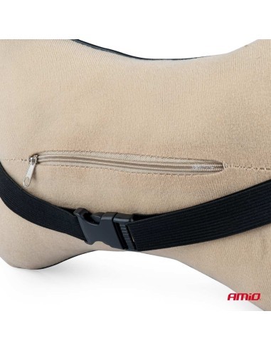 Car Headrest Pillow Black, Amio