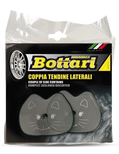 Set 2 side sunshades "CAT" 36x44 cm Bottari