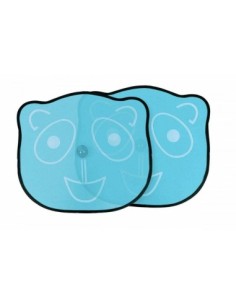 Set of 2 side sunshades "COLOR PANDA" 36 x 44 cm Bottari