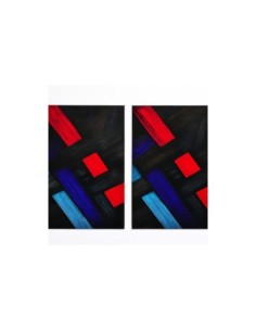 Car Pillar Sticker Set 50x25cm, New Mprint, Xenon Bright
