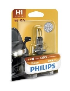 Car bulb H1 Philips Vision +30% 12V 55W