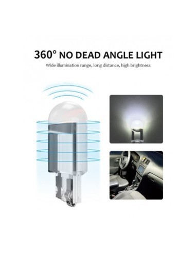 Waterproof T10 (W5W) COB Car LED, no canbus