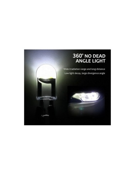 Waterproof T10 (W5W) COB Car LED, no canbus