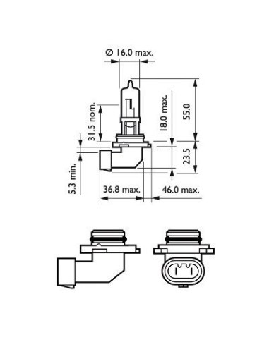 Philips HB3 12V 65W car bulb