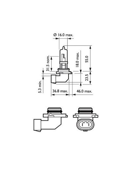 Philips HB3 12V 65W car bulb