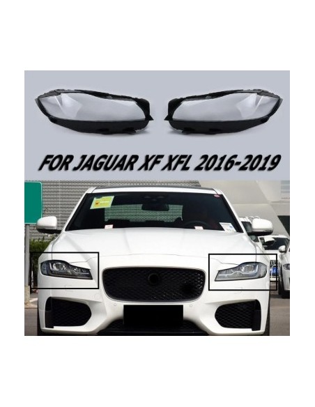 Set of 2 headlight glasses for Jaguar XF X260 without Facelift (2015 - 2019)