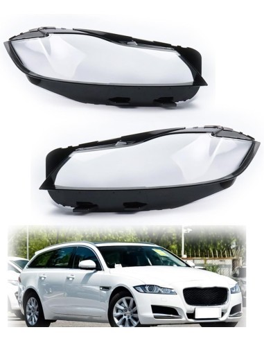 Set of 2 headlight glasses for Jaguar XF X260...