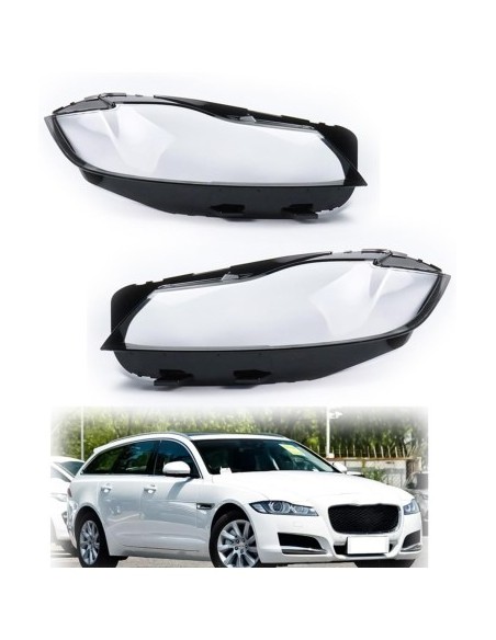 Set of 2 headlight glasses for Jaguar XF X260 without Facelift (2015 - 2019)
