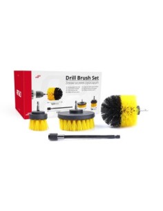 Set of 3 adaptable cleaning brushes for drill Amio