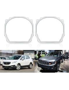 Set of 2 adapter frames for Valeo headlights Audi A5, Q7,... 2