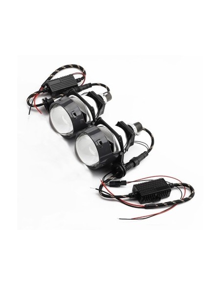 LED Magnifying Glass Set Auto 3" power 43W brightness 9,000 Lumens 5500k 12V P1-Universal