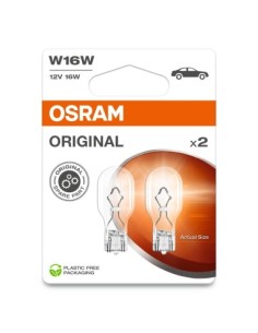 Set of 2 W16W Bulbs, 12v, Osram